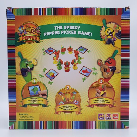 Goliath Senor Pepper The Speedy Pepper Picker Game 2-5 Players Family Game New - Picture 4 of 6